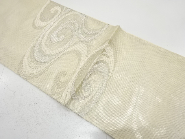 アンティーク　羅　観世水織り出し袋帯（材料）